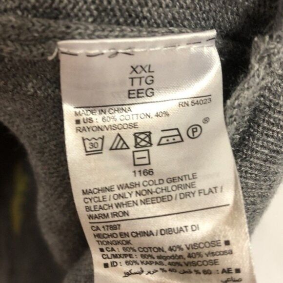 Old Navy Pineapple Scoop Neck Sweater XXL New Without Tags Yellow&Gray RM-B - Picture 7 of 7